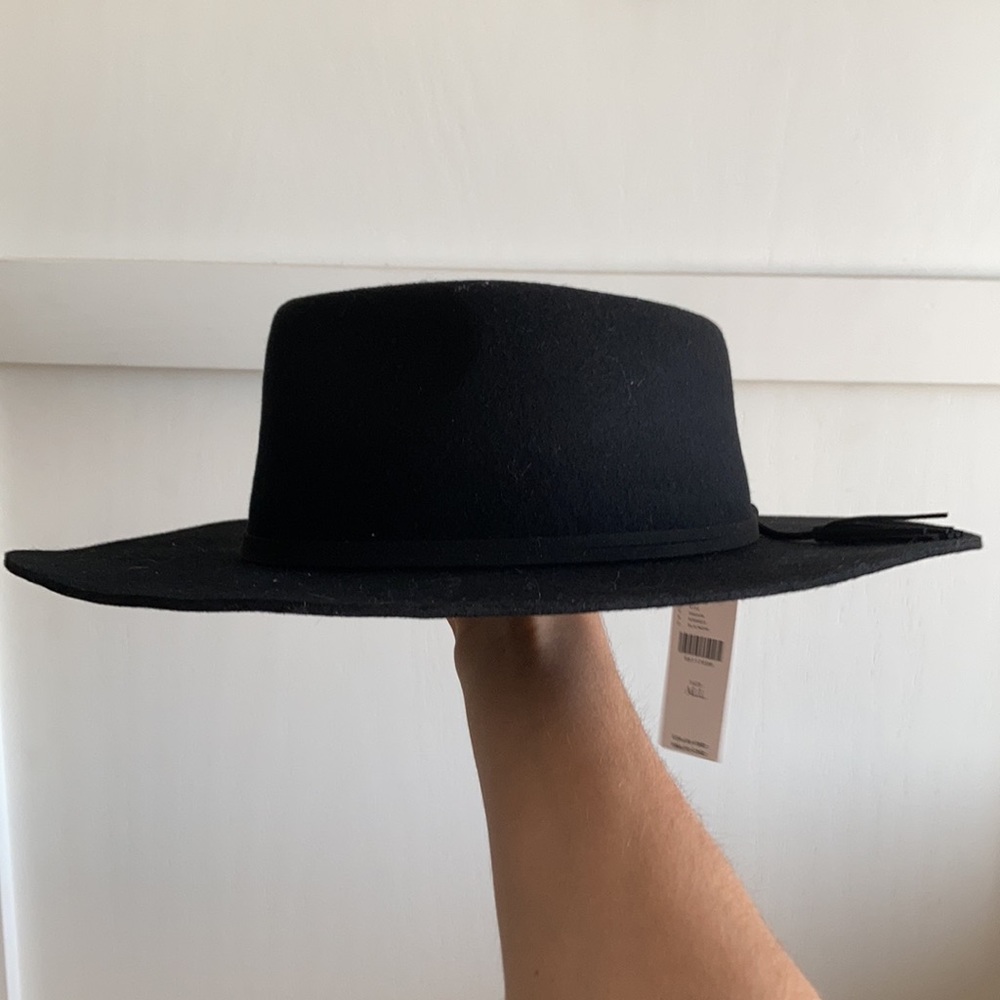 NWT Anthropologie Tasseled Wool Rancher Western Black Hat - Picture 4 of 11